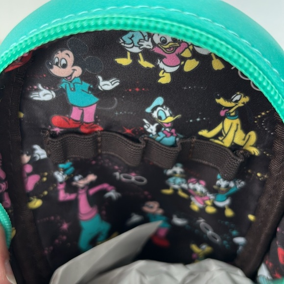 Loungefly Disney 100 Mickey Mouse And Friends Pencil Case With Metal Clip Bag - Picture 6 of 6